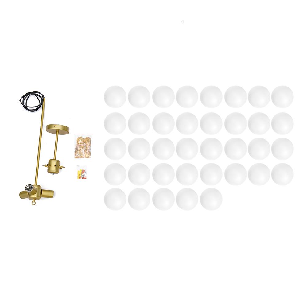 Lustre grappe de bulles en verre